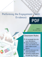 Performing The Engagement (Audit Evidence) : John Paolo T. Joson