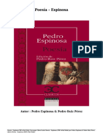 Descargar Libro Gratis Poesía - Espinosa (PDF EPub Mobi) Por Pedro Espinosa & Pedro Ruiz Pérez