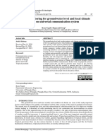 Realtime Monitoring For Groundwater Level and Local Climate Based On Universal Communication System