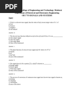 DSP MCQ With Answer-Unit I