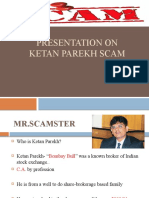 KETAN PAREKH SCAM - THE RISE AND FALL OF A STOCK MARKET SCAMSTER