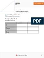 A1 - Lesson 14 - Regelmäßige Verben
