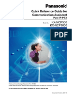 KX-NCP 500 - 1000 Communication Assistant User Guide