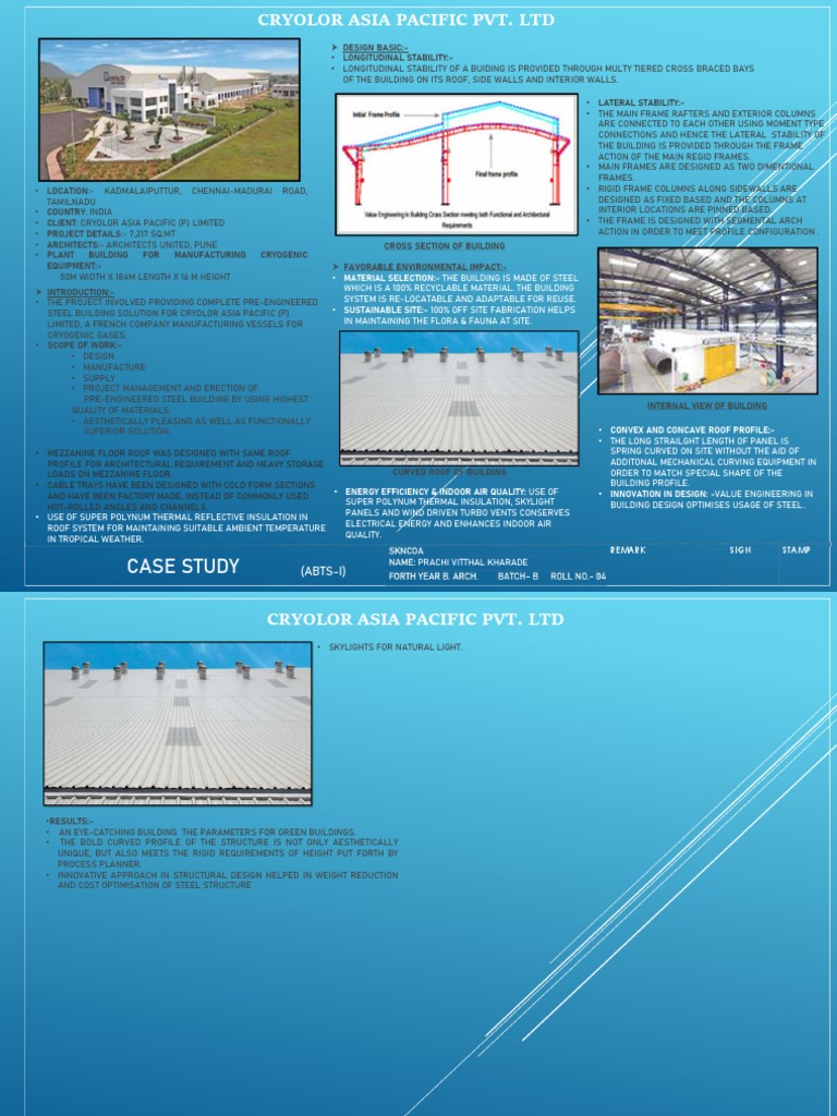 Pre-Engineered Steel Building Case Study | PDF | Roof | Building Insulation