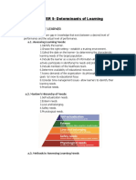 CHAPTER 5 Determinanats of Learning