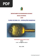 Desmonte de rochas com explosivos