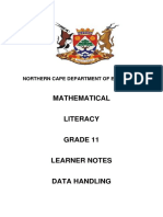 Northern Cape Department of Education Data Handling Grade 11 Learner Notes