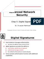 Advanced Network Security: Chap 5: Digital Signatures