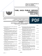 Tamil Nadu: Public Service Commission Bulletin