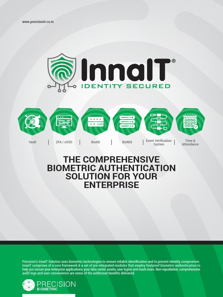 InnaIT: Comprehensive Biometric Solution | PDF | Authentication ...