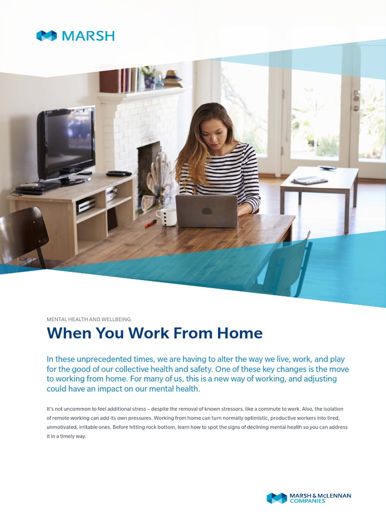 When You Work From Home: Mental Health and Wellbeing | PDF ...