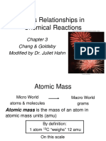 Mass Relationships in Chemical Reactions: Chang & Goldsby Modified by Dr. Juliet Hahn