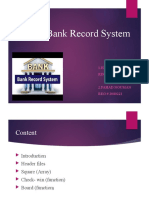 Bank Record Project Presentation