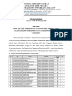 Panitia Seleksi Daerah: Aparatur Sipil Negara Pemerintah Kota Tangerang Selatan