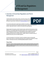 Overview of Oil and Gas Regulations and Permit Management: Please Note