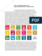 LIVING BELOW POVERTY LINE & SDG PROGRESS