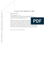 Measuring Light Deflection During 1919 Solar Eclipse Verified Einstein's General Relativity