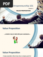 Technopreneurship 101: Value Proposition