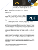 Saturação de Oxigênio Durante o Exercícioo Físico Dos Praticantes Do Pibex Intervalo Ativo