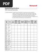 Engineering Specifications XNX Universal Transmitter