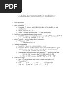 Common Reharmonization Techniques