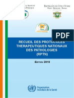 Recueil Des Protocoles Therapeutiques Nationaux Des Pathologies - 2019