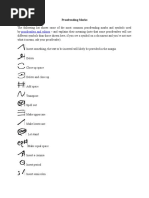 Proofreaders and Editors: Proofreading Marks