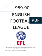Everton EFL 1989-90