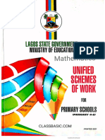 Mathematics Lagos State Unified Scheme of Work For Primary 4 6 2021 Edition