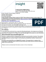 Journal of Research in Interactive Marketing: Article Information
