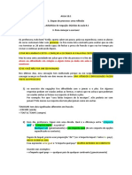 Que Qualquer Atraso Ou Dificuldade em Relação A Algum Tema Já Dado em Aula É Algo Que Não Deve Acontecer