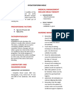 Medical Management Include Drug Therapy: Hydatidiform Mole