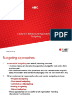 4 Behavioural Approaches Budgeting