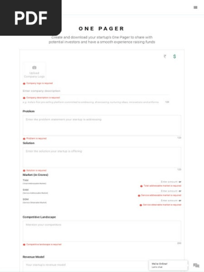 POD - Create One Pager