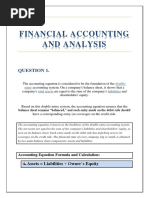 Financial Accounting and Analysis