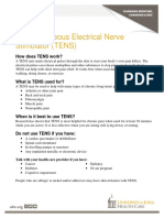 Transcutaneous Electrical Nerve Stimulator (TENS) : How Does TENS Work?