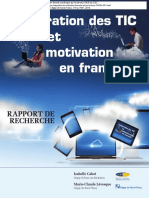 Cabot Levesque Integration Tic Motivation Francais CSTJ Sorel Tracy PAREA 2014