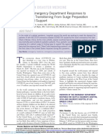 2 Pediatric Emergency Department Responses To Covid 19 Transitioning From Surge Preparation To Regional Support