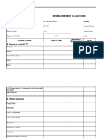 Reimbursement Claim Form: A. Expenses Part of CTC