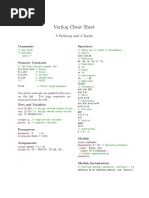 Verilog Cheat Sheet: S Winberg and J Taylor