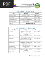 SSG Expenses Report Final