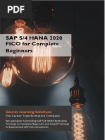 SAP S/4 HANA 2020 FICO For Complete Beginners: Gaurav Learning Solutions