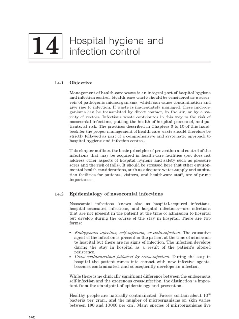 Hospital Hygiene and Infection Control | PDF