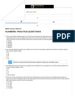 Numbers: Practice Questions: Math Lecture Sheet 3