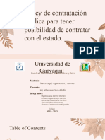 La Ley de Contratación Pública para Tener Posibilidad de Contratar Con El Estado.