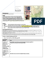 Guided Reading & Analysis: The Civil War, 1861-1865 Chapter 14