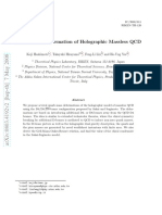 Quark Mass Deformation of Holographic Massless QCD: Koji Hashimoto, Takayuki Hirayama, Feng-Li Lin and Ho-Ung Yee