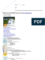 XML Based Search (HTML) Javascript) (Dom) (XML) (Search)
