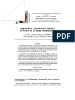 1999 Mejora de La Comunicación Verbal y No-Verbal en Las Aulas Universitarias