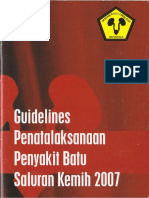 [2007] Guideline Penatalaksanaan Penyakit Batu Saluran Kemih
